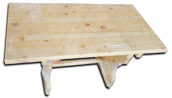 Комплект дървена маса и пейки "Честър"